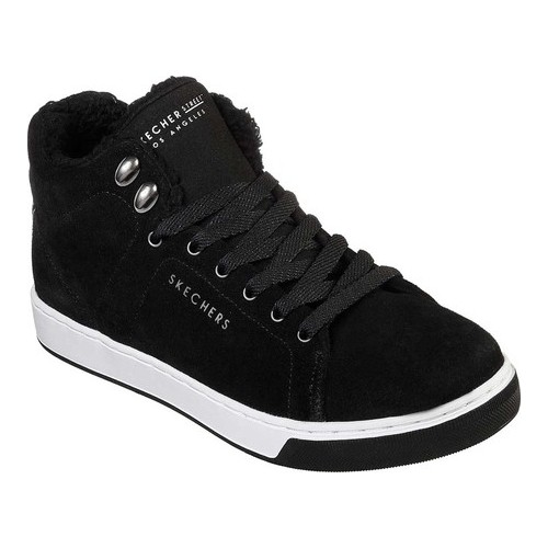 Women's Skechers Prima Toasty Tootsies High Top Sneaker, Size: 5.5 M, Black