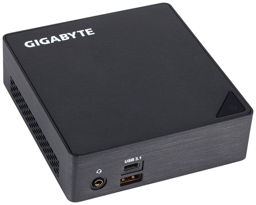 Gigabyte GB-BKi3A-7100 (rev. 1.0) I3-7100U 2.4 GHz 0.46L Sized PC Black BGA 1356