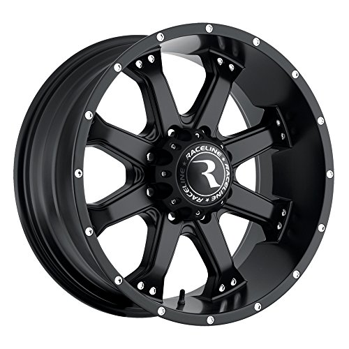 Raceline 991B-ASSAULT 17  Cast Aluminum Wheel  ASSAULT BLACK 17X9 5X5 -12mm (4.5 B/S)