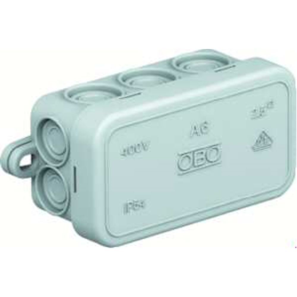 OBO a 6 Kabelabzweigkasten 80x43x34 PE Lichtgrau RAL7035 2000001 1 (2000001)