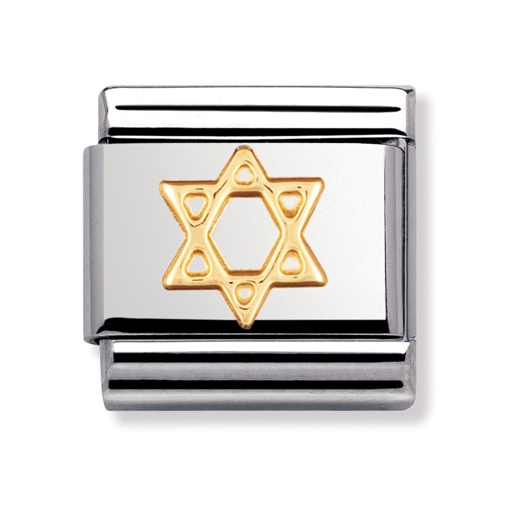 Nomination CLASSIC Gold Star of David Charm 030105/05