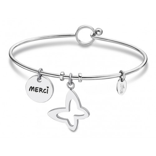 Armspange Armreif Armband Lotus Style Ls2018-2/2 Merci Schmetterling Charms