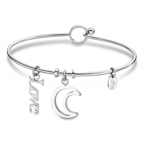 Armspange Armreif Armband Lotus Style Ls2018-2/3 Love Halbmond Charms