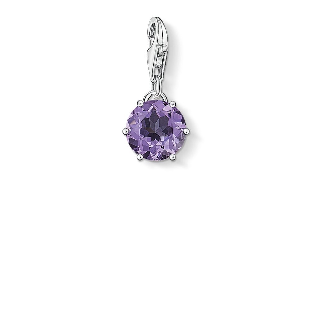 Thomas Sabo Charm Club Silver Amethyst Charm