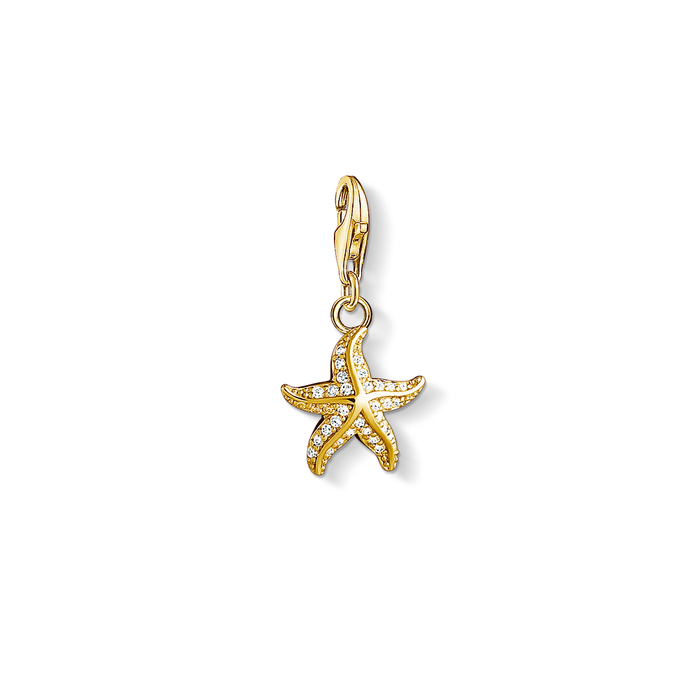 Thomas Sabo Ladies' Yellow Gold Plated Starfish Charm
