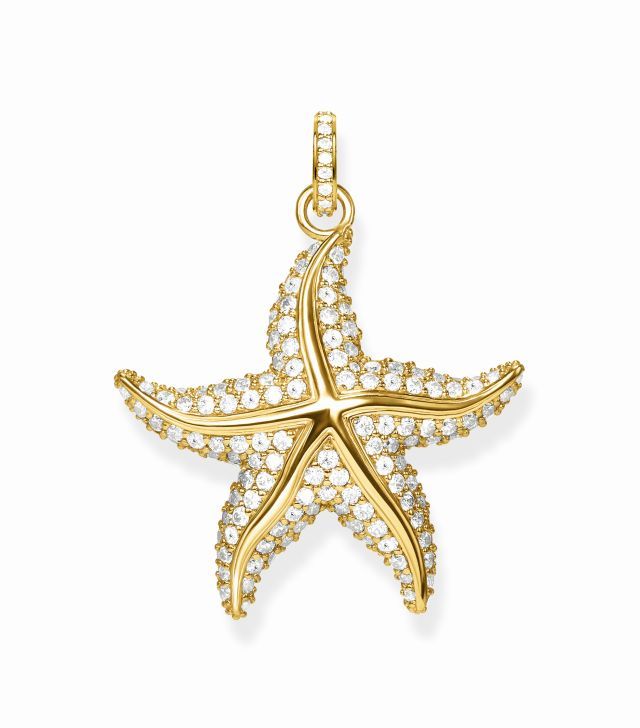 Thomas Sabo Sterling Silver Thomas Sabo Ocean Stars Gold Starfish Pend