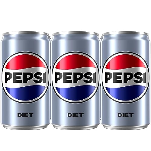 Diet Pepsi Cola Soda Pop, Zero Sugar, 7.5oz Mini Cans, 6 Pack