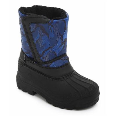 Storm Kidz  Cold Weather Boots Blue - Blue Camouflage Snow Boot - Kids