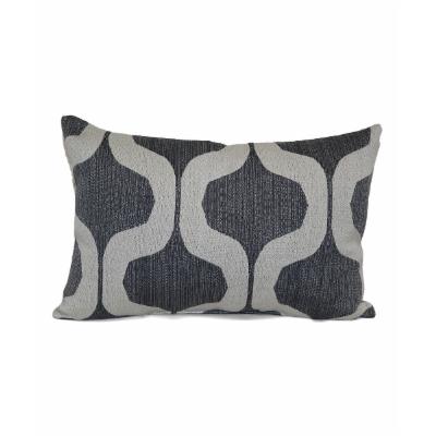Brentwood Originals  Throw Pillows Grey - Gray Geo Tootsie Lumbar Pillow