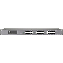 LevelOne POH-1250 12-Port PoE 10/100 19 Rack Mountable Hub - 12 X Network (RJ-45)