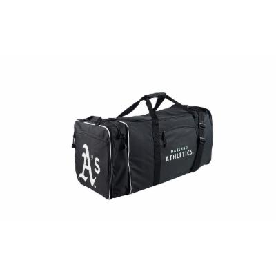Northwest C11MLB-C7200-1021-RTL Oakland as Team Logo Steal Duffel Bag, Black - 28 X 11 X 12 in.