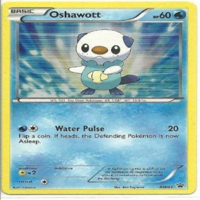 Rare Holo Foil Pokemon Card Oshawott Black Star Promo Bw03