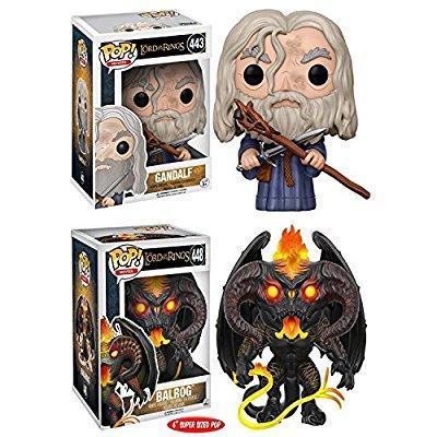 Funko Pop! the Lord of the Rings: Gandalf + Balrog 6 Stylized Vinyl Figure New