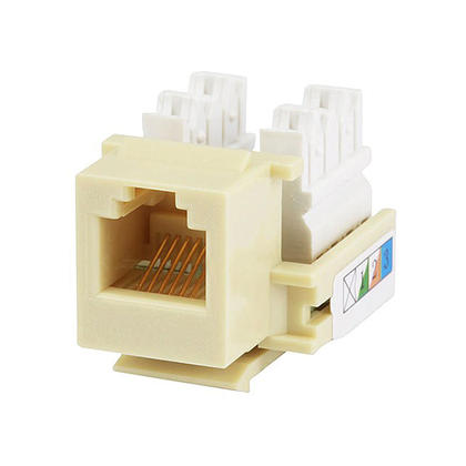 Monoprice RJ12 Keystone Jack, 110 Type, Beige
