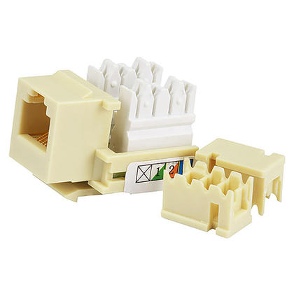 Monoprice RJ12 Keystone Jack, 110 Type, Beige thumbnail