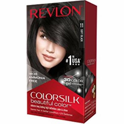 Revlon Colorsilk Beautiful Color, Soft Black 1.0 Ea(pack of 4)