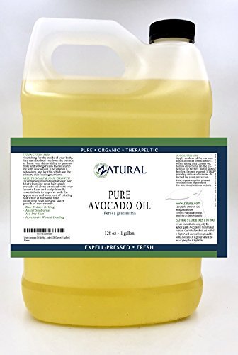 Virgin Avocado Oil - 100% Pure  Unrefined  Food & Therapeutic Grade  No Additives  128 Oz (1 Gallon)