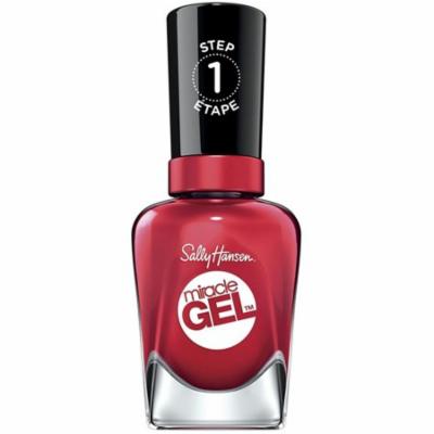 3 Pack - Sally Hansen Miracle Gel Nail Polish, Off with Her Red 0.5 Oz