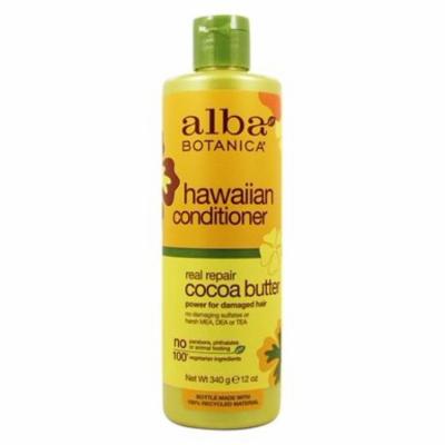 Alba Hawaiian Hair Conditioner Dry-Repair Cocoa Butter - 12 Fl. Oz. by Alba Botanica (pack of 6)