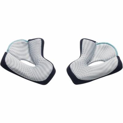 Thor Cheek Pads for Verge Helmets Gray/Cyan XXS (45mm) 0134-1481