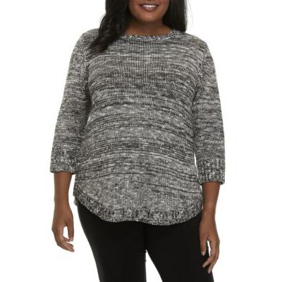 Kim Rogers Lynette Plus Size Notation Promo Sweater