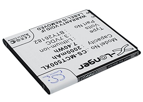 2000mAh Battery for MOBISTEL Cynus T5 MT-9201b MT-9201S MT-9201w thumbnail
