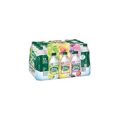 SPARKLING NATURAL SPRING WATER, ZESTY LIME, POMEGRANATE LEMONADE, TRIPLE BERRY