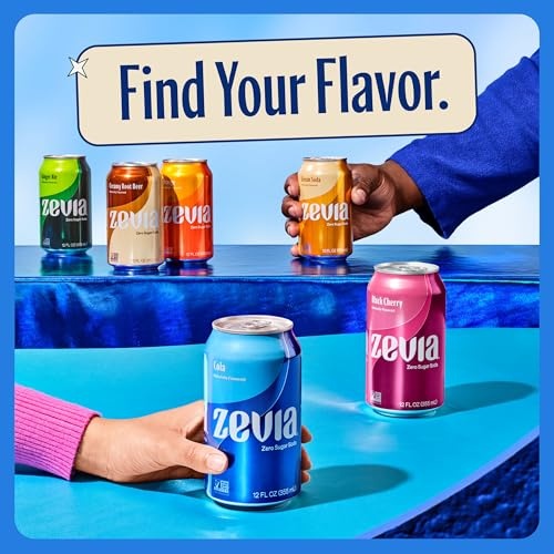 Zevia Zero Sugar Soda, Vanilla Cola, 12 Ounce Cans (Pack of 8) thumbnail