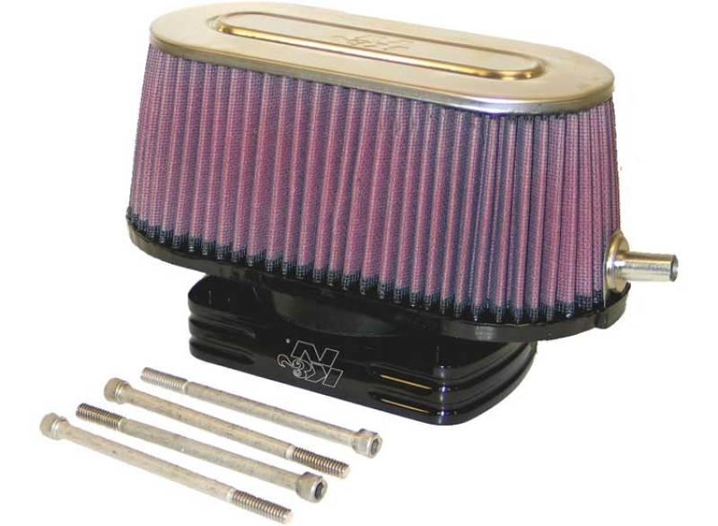 K&N 59-4542 Marine Flame Arrestor, Oval Straight, 4 in. Tall