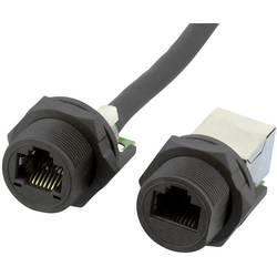 W & P Products RJ-45 Buchsen Mit Schraubverriegelung Zur GehÃ¤usemontage, Cat 5e, IP67 W654-1-7-2 RJ
