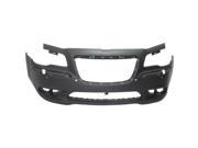 CHRYSLER 300 12-14 FRONT BUMPER COVER,Primed,w/Parking Aid Snsr Holes,SRT-8 ,Sdn