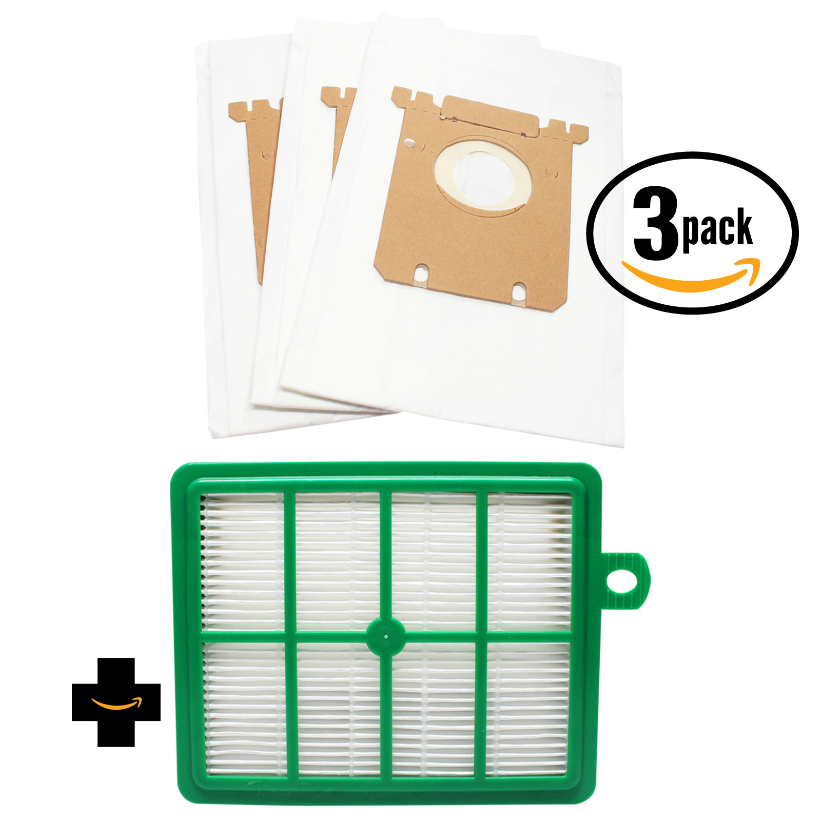 9 Replacement Eureka 6990 Series Vacuum Bags & 1 Filter - Compatible Eureka Style OX Vacuum Bag & HF-12, HF-1 Filter