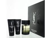 YSL LA NUIT by Yves Saint Laurent 3 Piece Gift Set with 3.3 Oz EDT SPRAY for Men