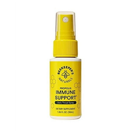 BEEKEEPER S NATURALS Propolis Throat Spray - 95% Bee Propolis Extract - Natural Immune Support & Sore Throat Relief - Antioxidants  Keto  Paleo  Glute
