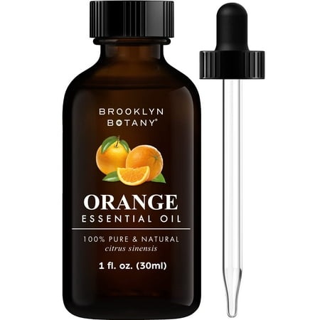 Brooklyn Botany Sweet Orange Essential Oil â€“ 100% Pure and Natural â€“ Premium Grade Oil with Dropper - for Aromatherapy and Diffuser - 1 