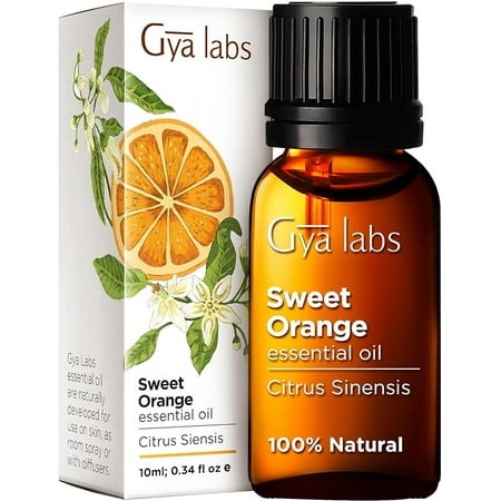 Gya Labs Sweet Orange Essential Oil for Diffuser - 100% Natural Sweet Orange Essential Oils for Skin - Sweet Orange Oil Essential Oil for Aromatherapy