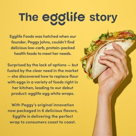 Egglife Egg White Wraps  Italian  Egg White Wraps  72 Total Wraps (12-6 Packs) - Gluten Free  Dairy Free  No Flour  Sugar Free  Keto Friendly  Paleo  
