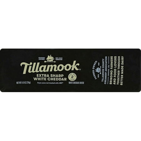 Tillamook Vintage White Extra Sharp Cheddar Cheese  5 Pound - 2 per Case