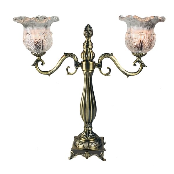 JT Lighting Traditional Electric Candelabra Antique Gold Finish