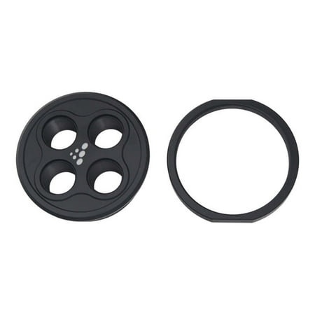 6-03-0701 Quad 10AN ORB Bulkhead - Anodized Matte Black