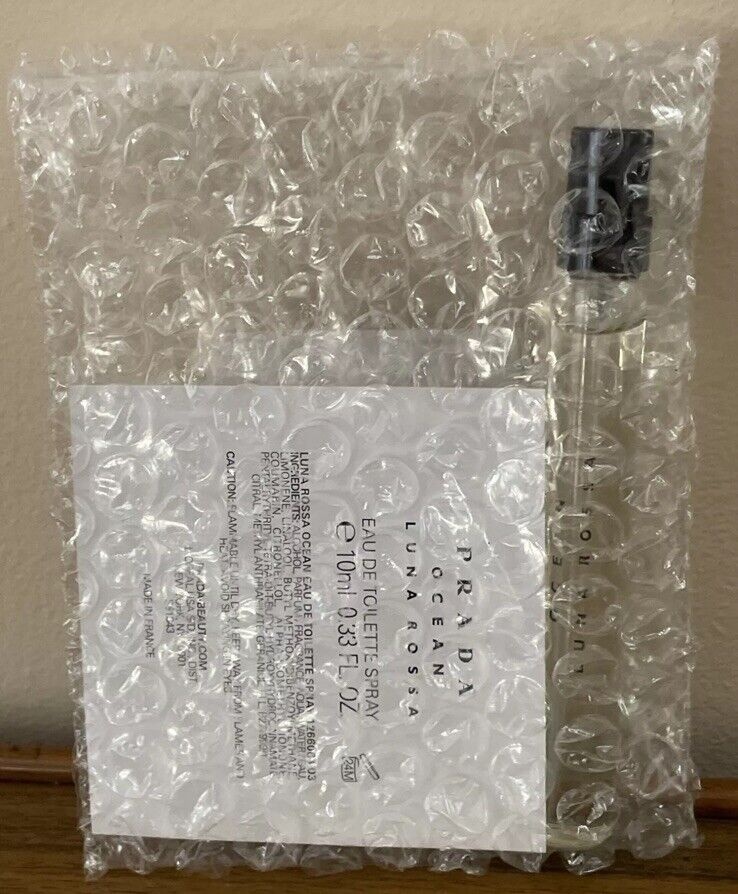 PRADA OCEAN LUNA ROSSA .33 Oz, 10 Ml Eau De Toilette EDT SEALED Travel Spray thumbnail