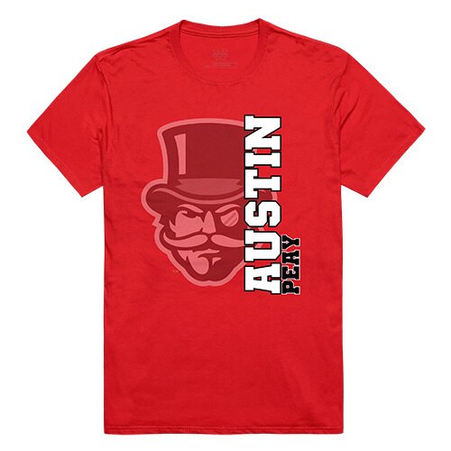 W Republic Apparel 515-105-R58-03 Austin Peay State University Ghost Tee  Red - Large