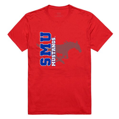 W Republic Apparel 515-150-R58-03 Southern Methodist University Ghost Tee  Red - Large