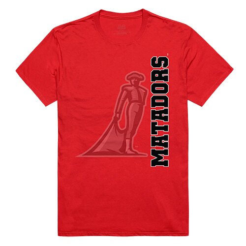 W Republic Apparel 515-166-R58-04 California State University  Northridge Ghost Tee  Red - Extra Large