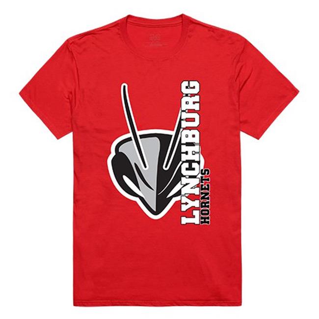 W Republic Apparel 515-179-R58-03 Lynchburg College Mens Ghost Tee  Red - Large