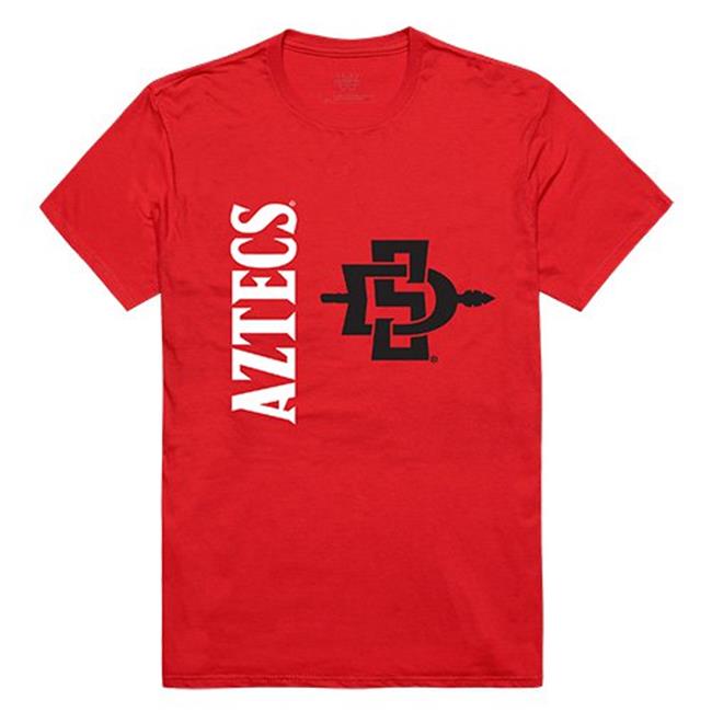 W Republic Apparel 515-177-R58-03 San Diego State University Mens Ghost Tee  Red - Large