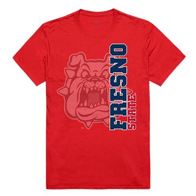 W Republic Apparel 515-169-R58-01 Ghost Tee  Fresno State  Red - Small