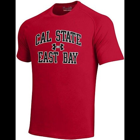 W Republic Apparel 515-205-R58-04 Ghost Tee  California State East Bay  Red - Extra Large