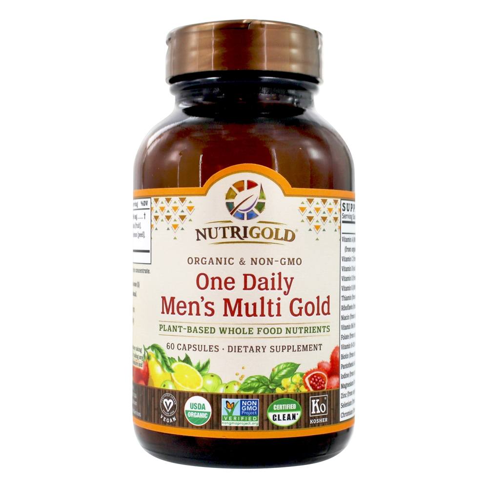 NutriGold Organic One Daily Men's Multi Gold Capsules