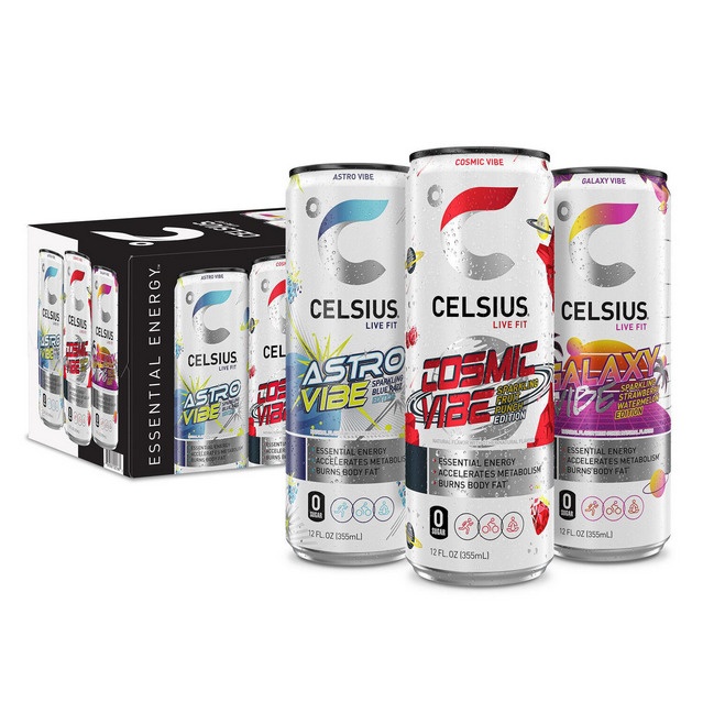 Celsius Space Vibe Variety Pack 12 Fluid Ounce (Pack of 18) thumbnail